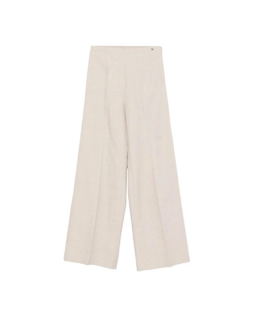 Herno White Wide Trousers