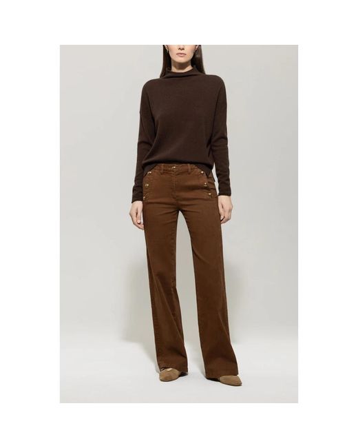 Luisa Cerano Brown Turtlenecks