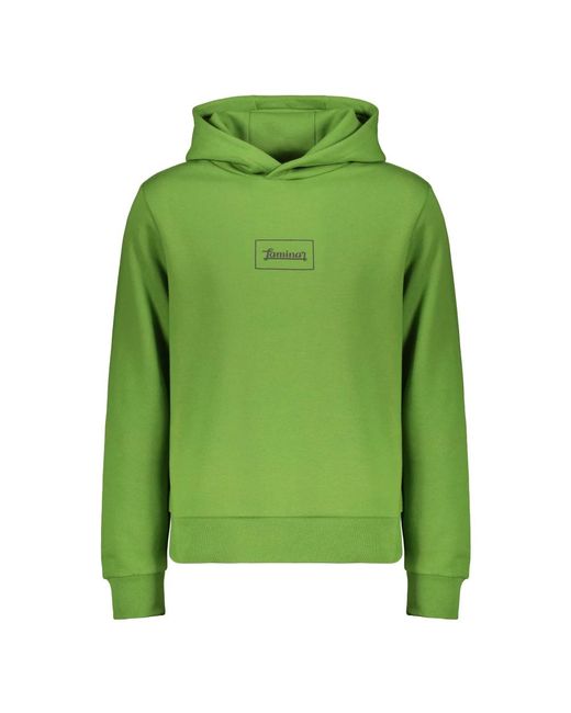 Herno Laminar Katoenen Sweater Hoodie in het Green voor heren