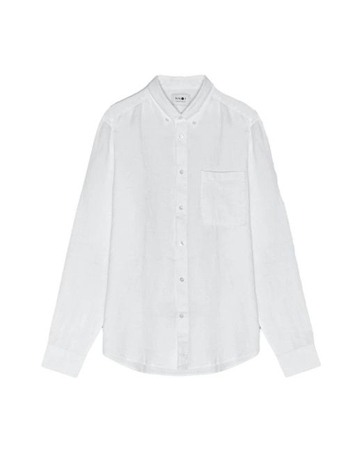 NN07 White Shirts for men