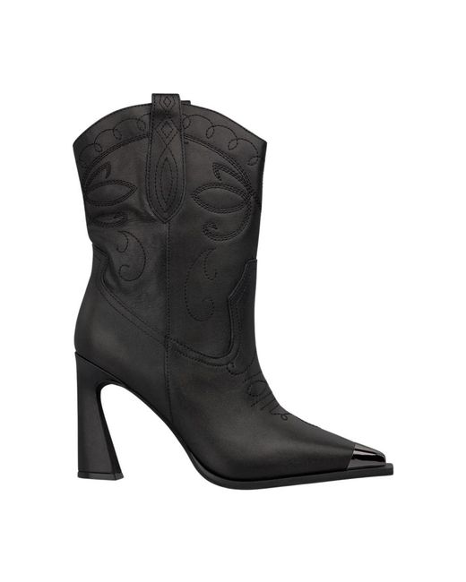 Alma En Pena. Black Cowboy & Biker Boots