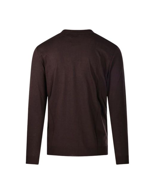 Altea Brown Long Sleeve T-Shirts for men