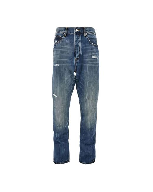 Purple Brand Blue Straight Fit Jeans for men