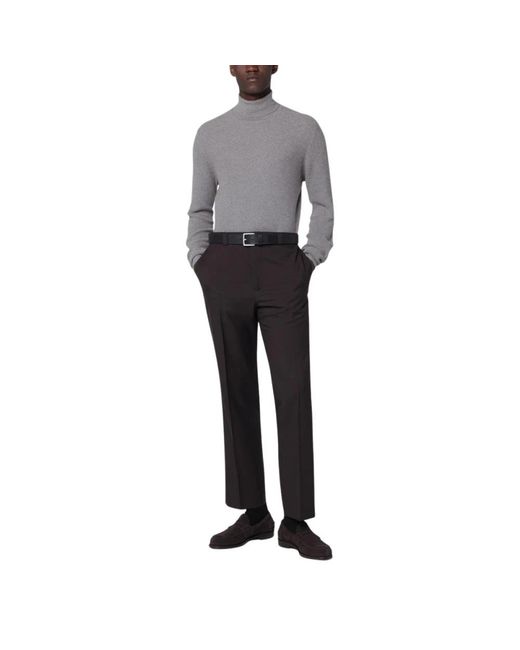 Tagliatore Gray Turtlenecks for men