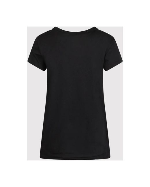 N°21 Black Seiden-detail t-shirt