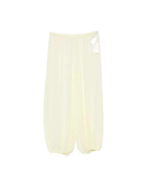 Frankie Shop Yellow Tapered Trousers