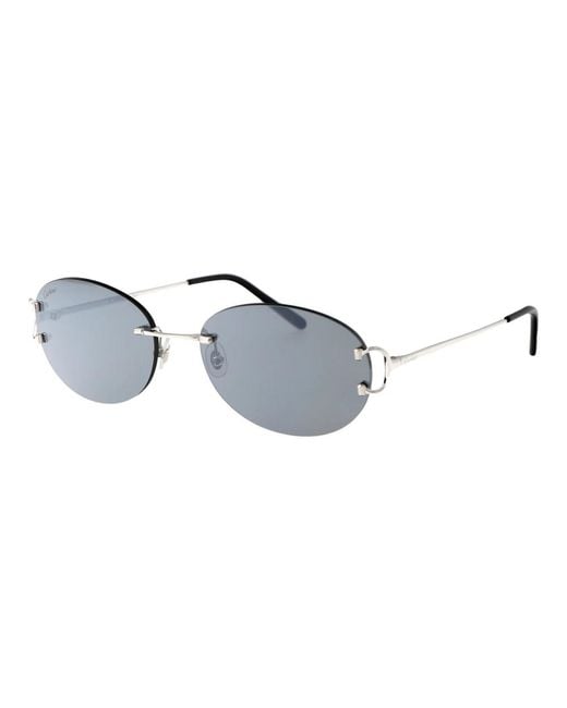 Cartier Metallic Stylische sonnenbrille ct0029rs