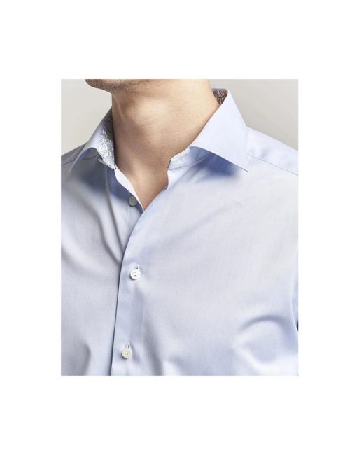 Eton of Sweden Blue Formal Shirts for men