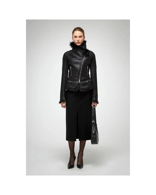 Faux Fur & Shearling Jackets V.sp en coloris Black