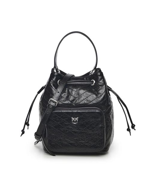 Pinko Black Bucket Bags