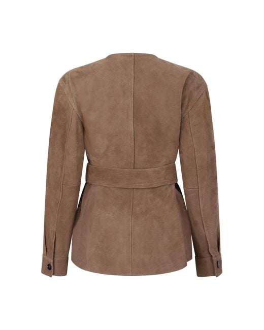 Leather Jackets Max Mara en coloris Brown