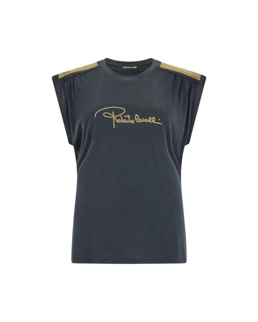 Roberto Cavalli Blue T-Shirts