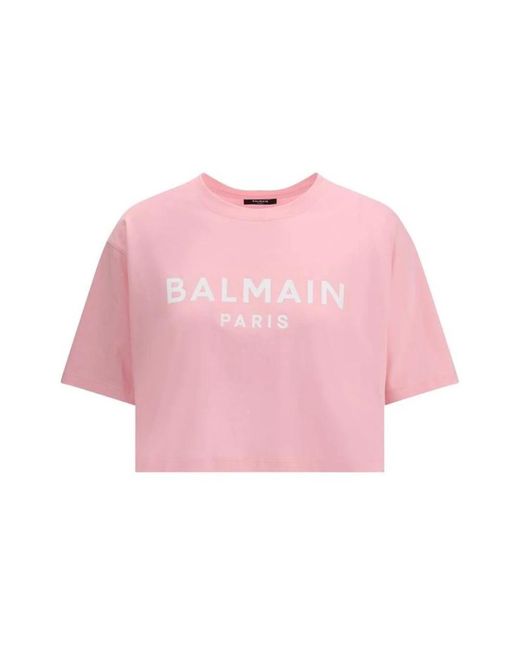 Balmain T-Shirts in het Pink
