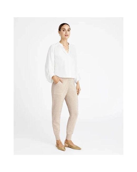 GUSTAV White Langärmlige bluse 56647 sira