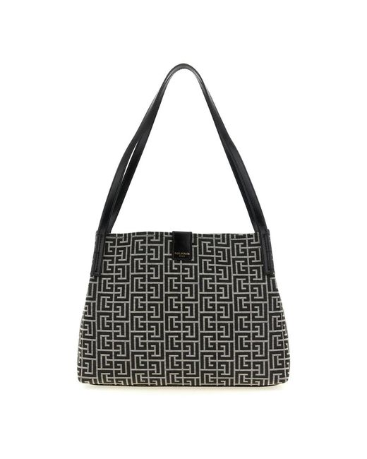 Balmain Black Shoulder Bags