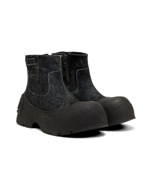DIESEL Black Ankle Boots for men