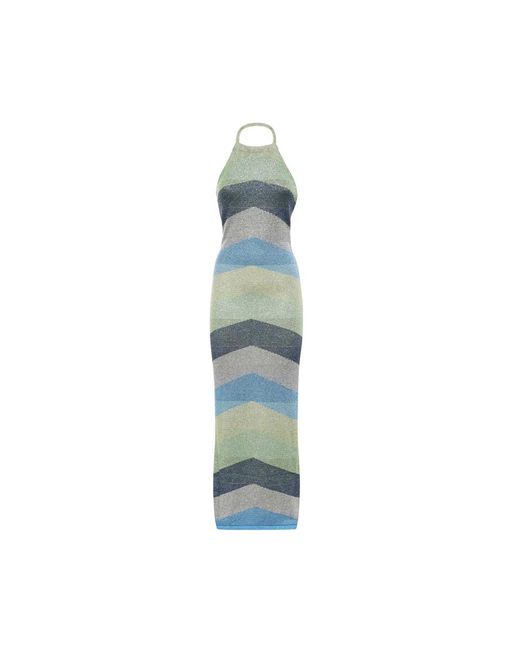 Akep Blue Knitted Dresses
