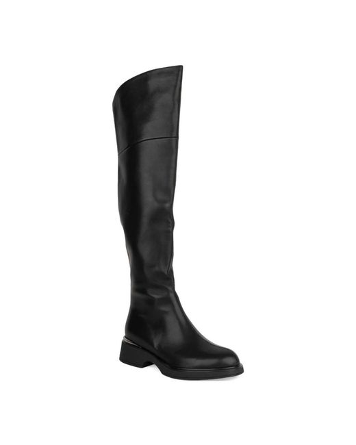 Linda Baumann Black Over-The-Knee Boots