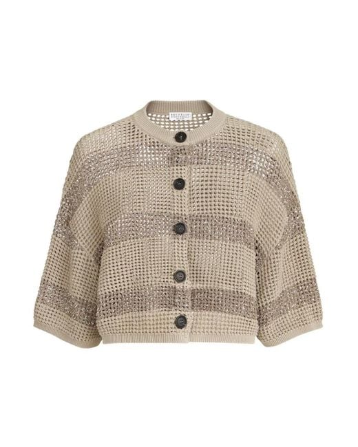 Brunello Cucinelli Brown Cardigans