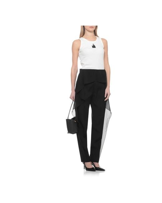 Lanvin White Sleeveless Tops