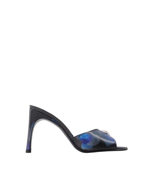Coperni Blue Holographic Logo Mules