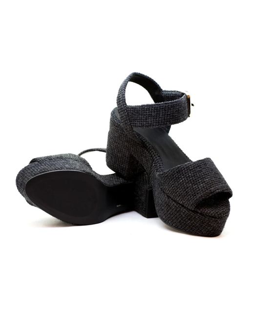 Castaner Black Flat sandals
