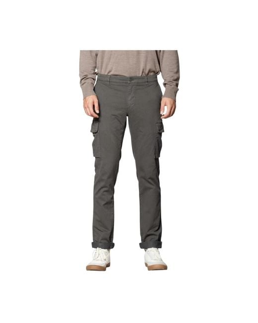 Slim-Fit Trousers Mason's de hombre de color Gray