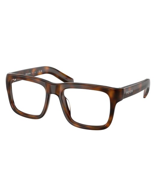 Prada Pr D02V Optical Frame in het Brown voor heren