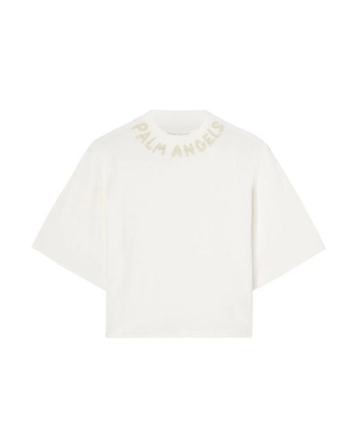 Palm Angels White T-Shirts
