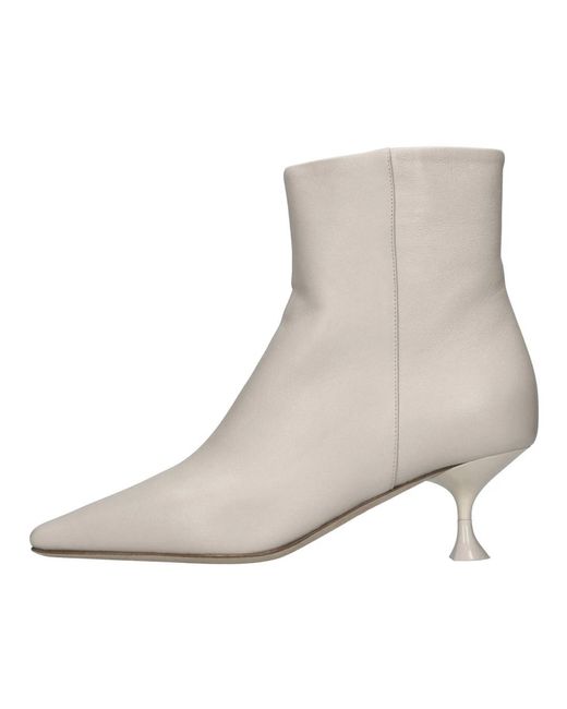 3Juin Gray Heeled Boots
