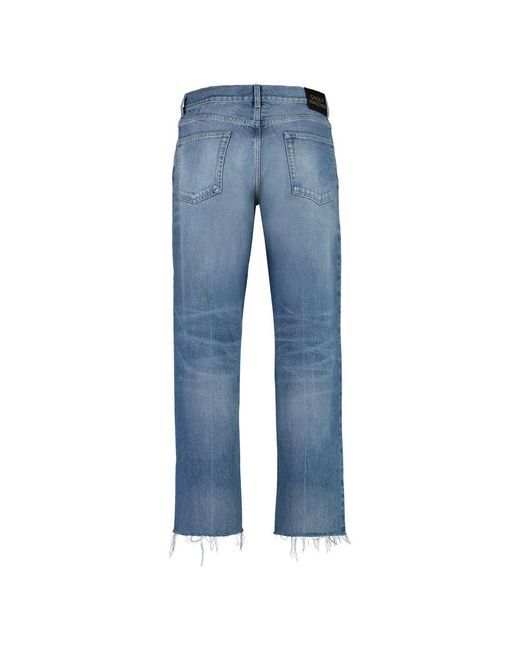 Gucci Blue Straight Fit Jeans for men