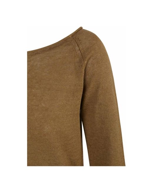 Cortana Green Round-Neck Knitwear
