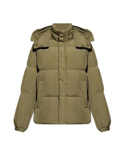 DIESEL Green Down Jackets for men