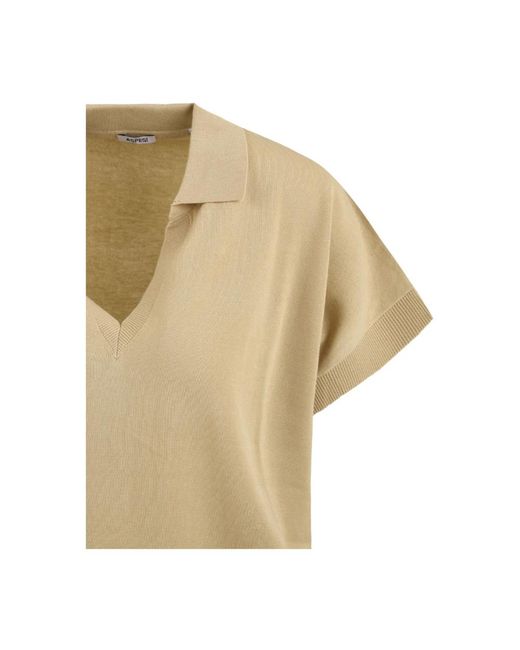 Aspesi Natural V-Neck Knitwear