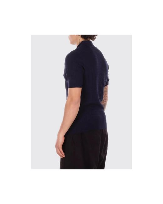 Tagliatore Black Polo Shirts for men