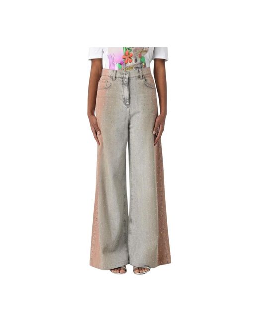 Patrizia Pepe Brown Wide Jeans