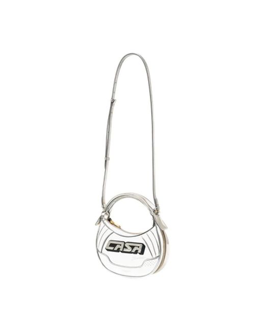 Casablanca White Biker Purse