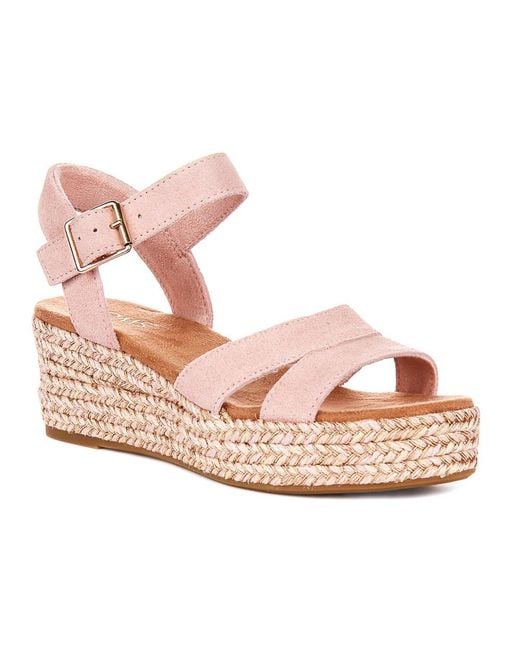 TOMS Pink Wedges