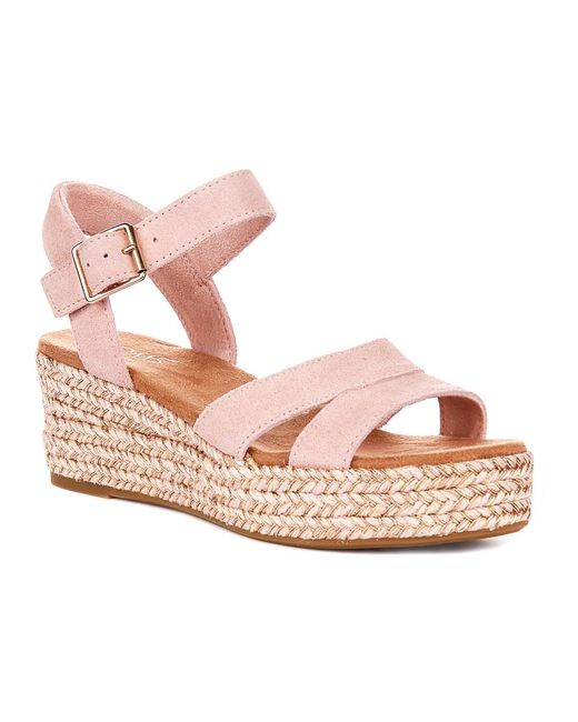 TOMS Pink Wedges