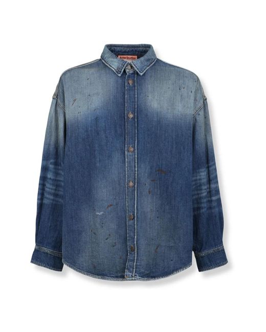 Acne Blue Denim Shirts for men