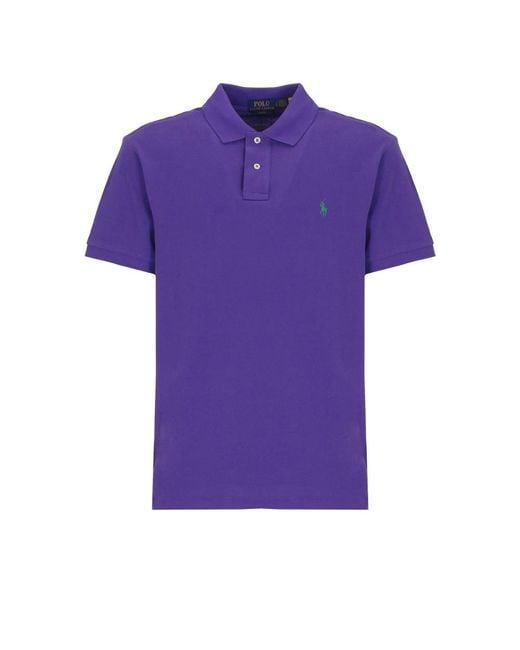 Ralph Lauren Purple Polo Shirts for men