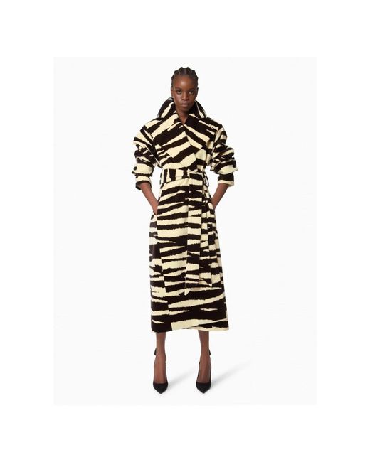 Nina Ricci Belted Coats in het Black