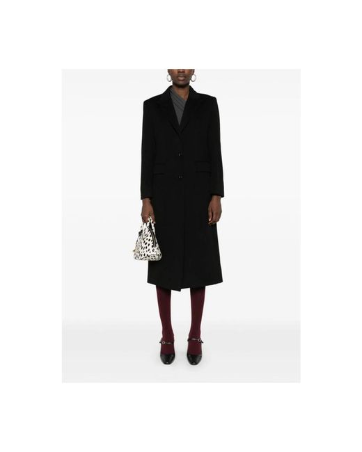 Alberto Biani Black Single-Breasted Coats