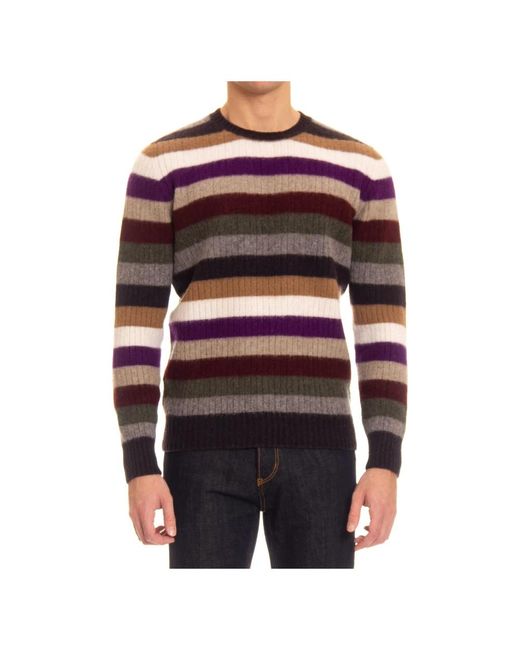 Drumohr Gestreifte pullover in Red für Herren