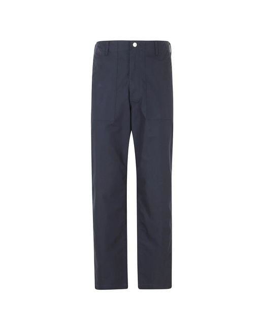 Edwin Blue Straight Trousers for men