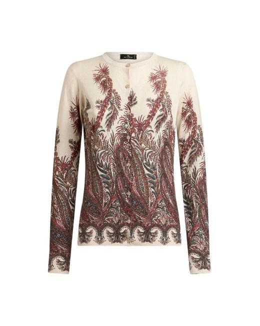 Etro Brown Cardigans