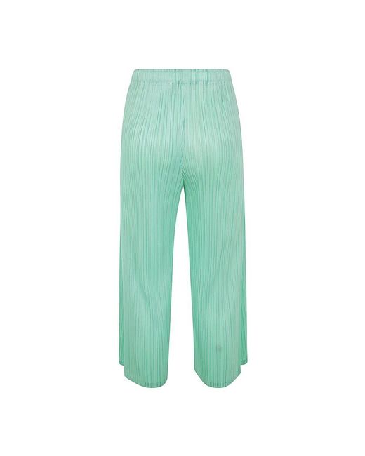 Wide Trousers Issey Miyake de color Green