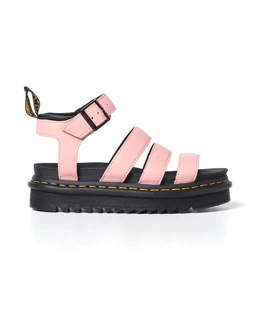 Dr. Martens Pink Flat Sandals