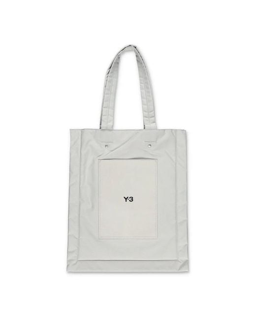 Y-3 White Tote Bags