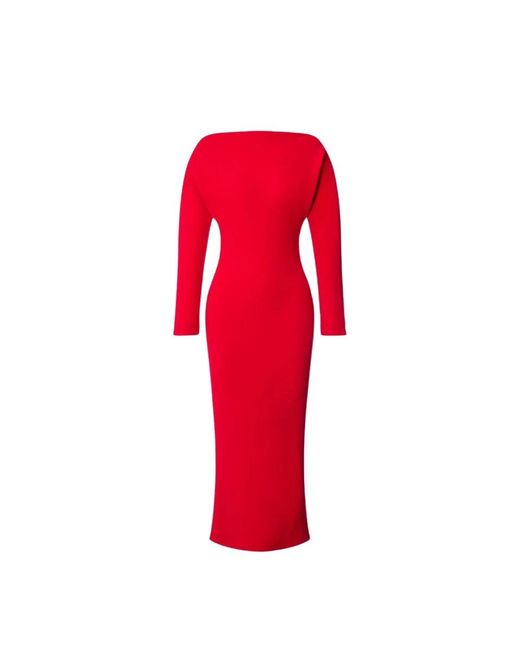 Alberta Ferretti Red Midi Dresses